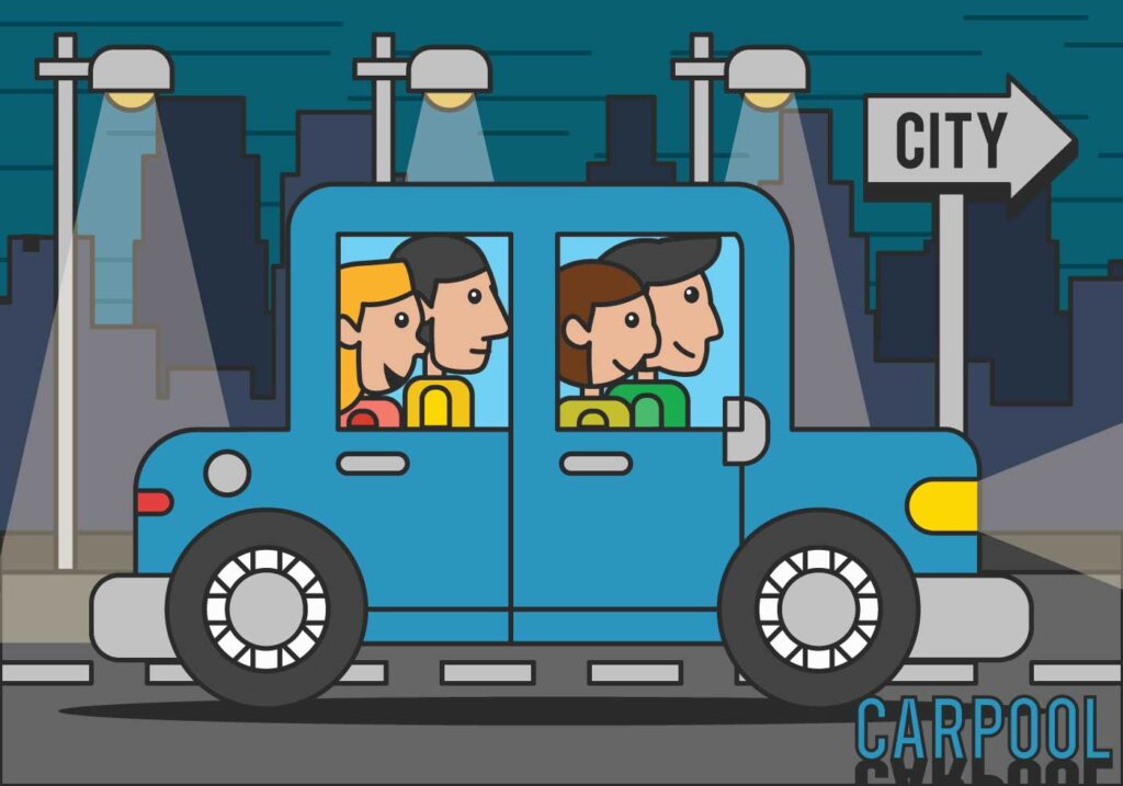 vecteezy carpool illustration 147366